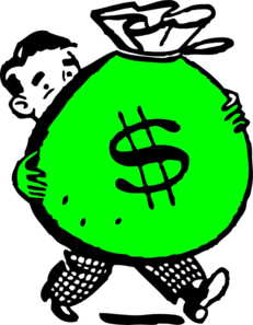 Transparent money clipart