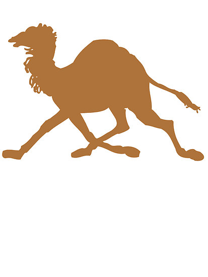 Brown Running Camel Silhouette" by kwg2200 | Redbubble