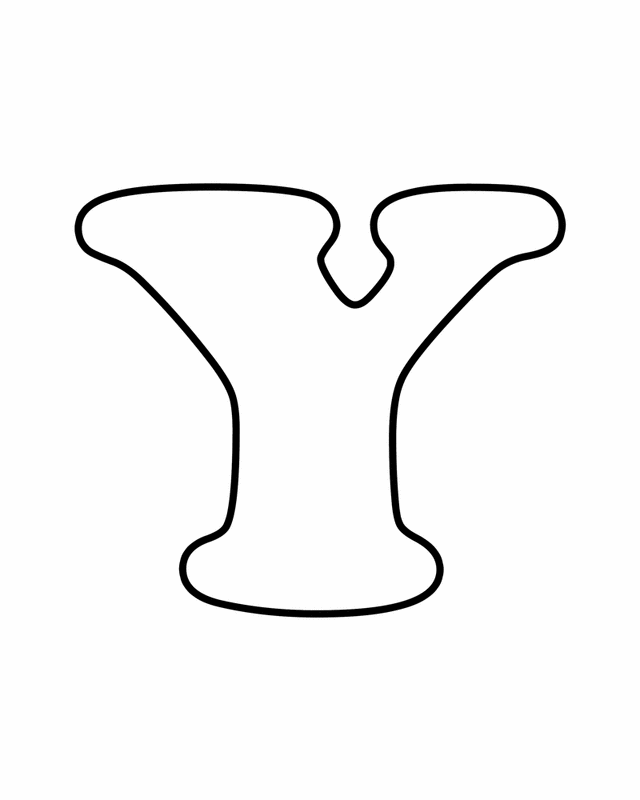 Letter Y - Free Printable Coloring Pages