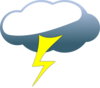 Thunderstorm Weather Symbols clip art - vector clip art online ...