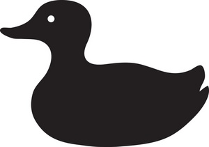 Free Duck Silhouette Clip Art Image - Clip Art Illustration of a ...