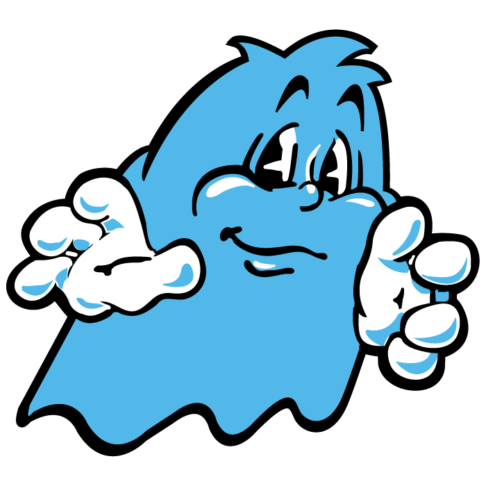 Pacman Ghost Character Sticker
