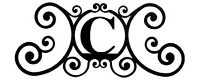 Wrought Iron Monogram Over The Door Wall Plaque ~ Letter C - Home ...