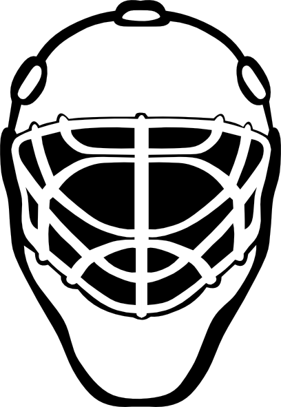 Goalie Mask Simple Outline clip art - vector clip art online ...