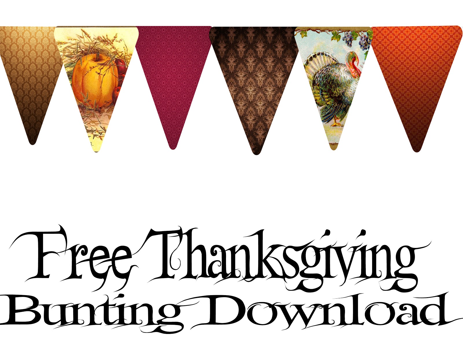 That Girls Crafty: FREEBIE DOWNLOAD Autumn Pennant Banner/ Bunting/