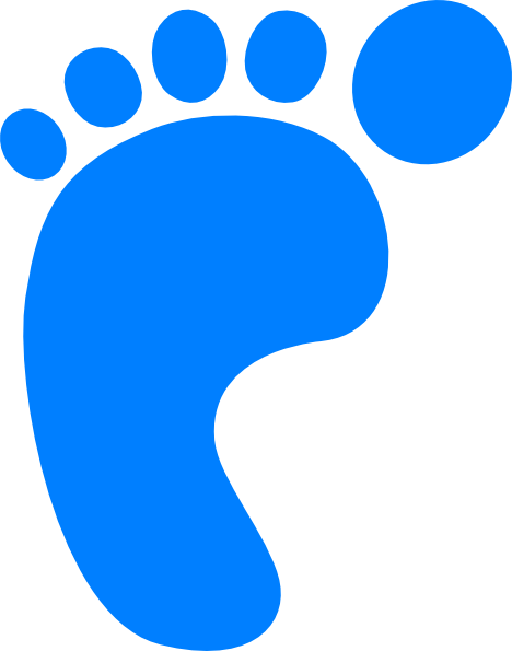 baby footprint borders clip art