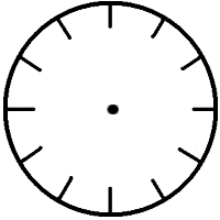 Blank Clock Template - Free Clipart Images