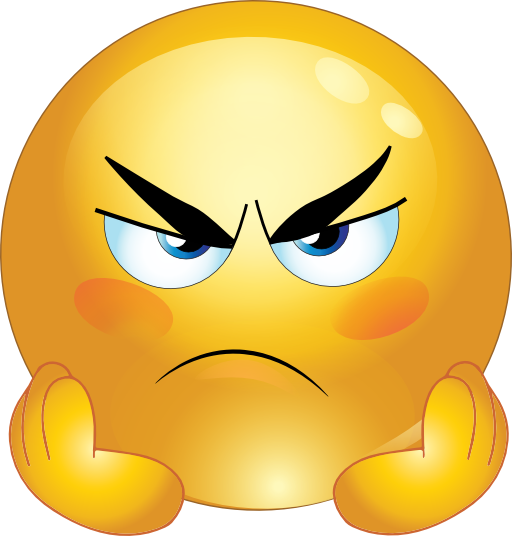 Angry And Unhappy Faces Clipart