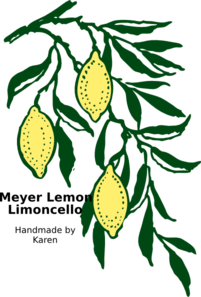 Limoncello Label Clip Art - vector clip art online ...