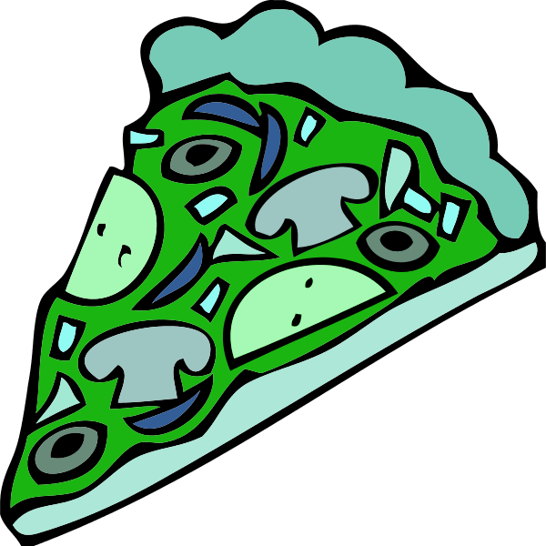 pizza slice - vector Clip Art