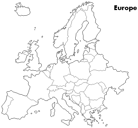 Blank Map Of Western Europe Printable - ClipArt Best