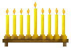 Chanukah clip art, free Chanukah clip art, of menorahs of gold ...