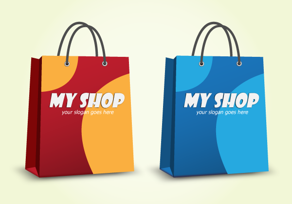 Shopping Bag Free Vector Download |Free Shopping Bag Vector