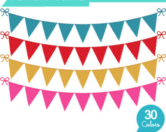 Pennant clipart | Etsy