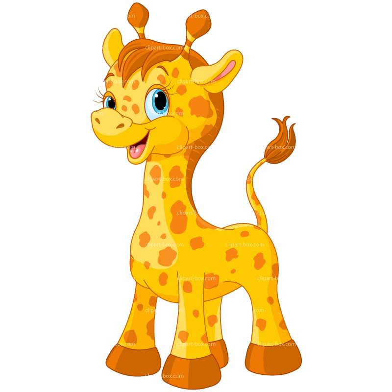 CLIPART CUTE GIRAFFE | Royalty free vector design