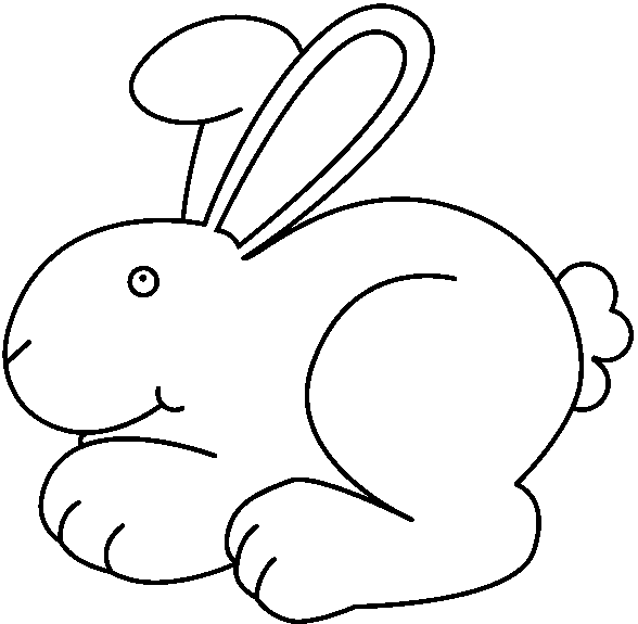 Bunny Clipart Black And White - Tumundografico