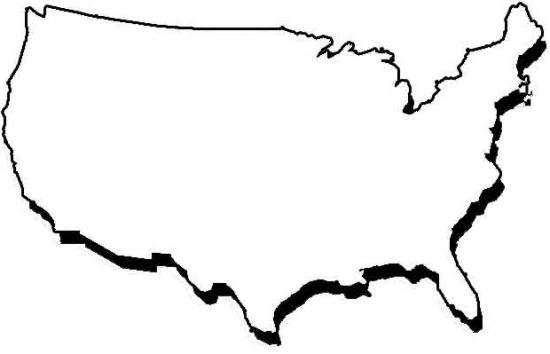 Printable Us Blank Map - ClipArt Best