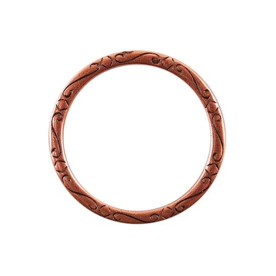 Copper Plate Jump Ring - Fancy Flourish 31mm - Cool Tools