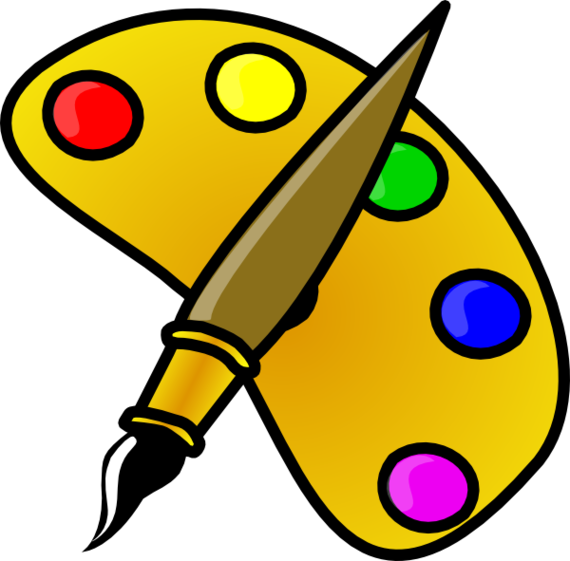 Paint Brush Cartoon Clipart - Free to use Clip Art Resource