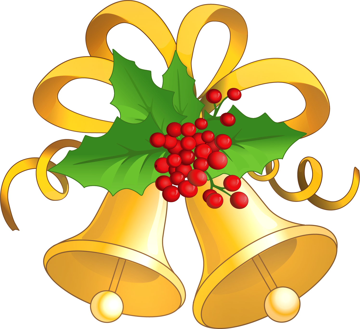 Christmas clipart christmas bells and mistletoe - ClipartFox