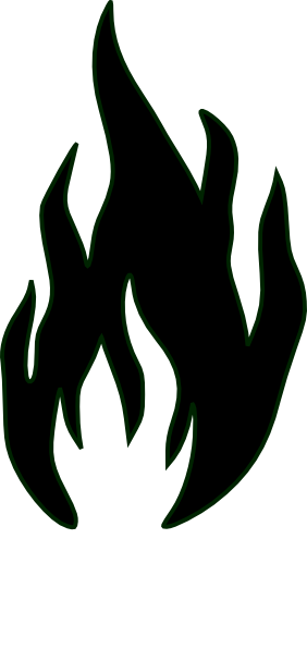 Fire Flames Clipart Black And White - Free Clipart ...