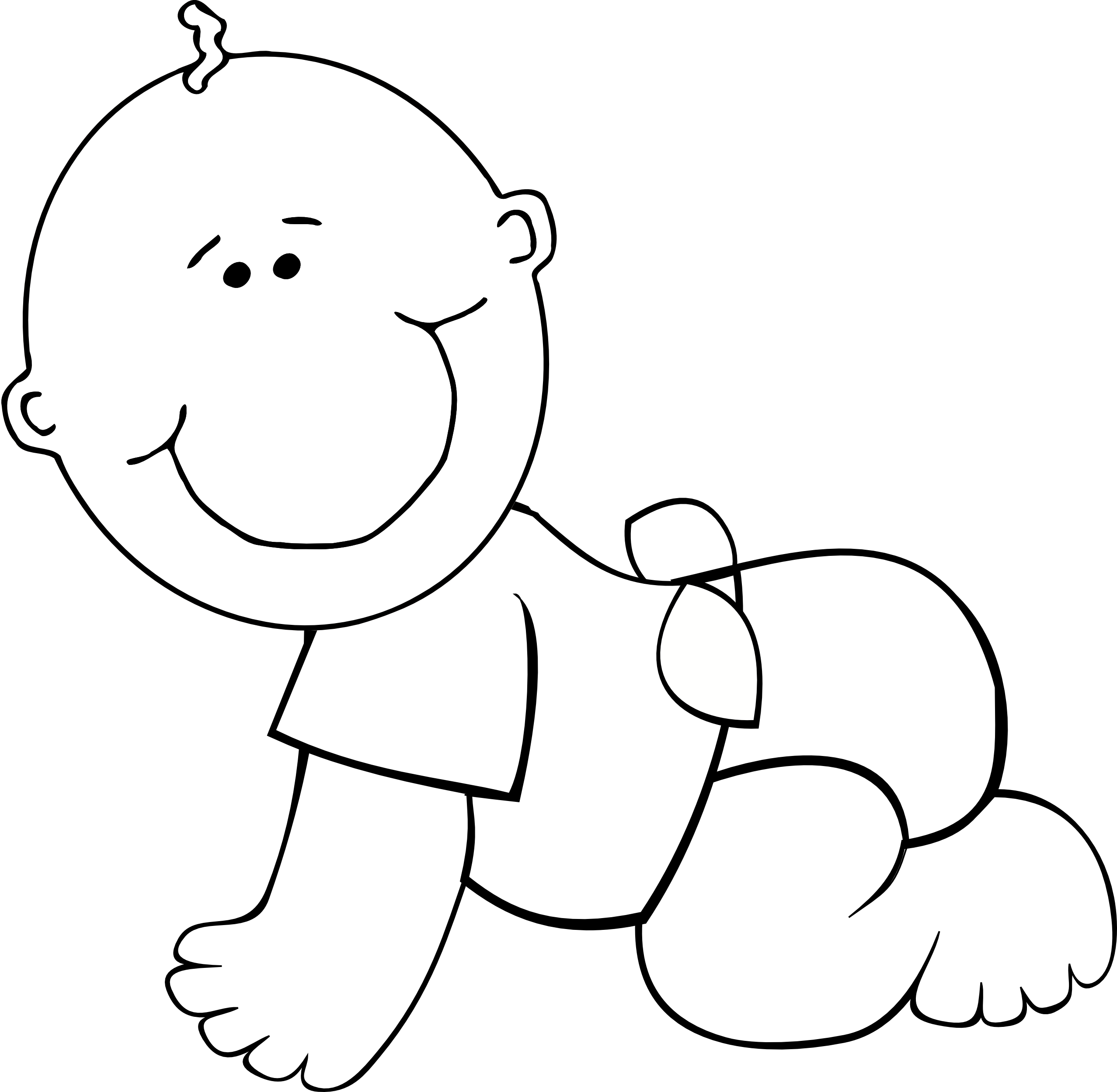 Crawling Baby Clipart