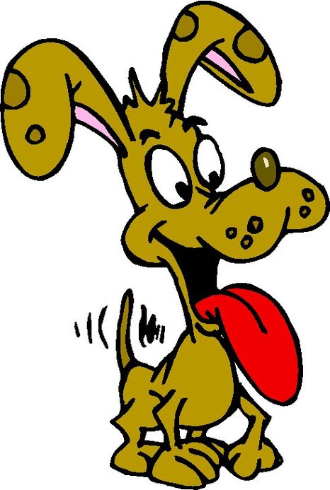 Yellow Cartoon Dog Clipart - Free to use Clip Art Resource