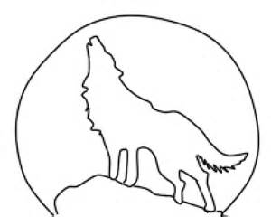Wolf Howling Moon Coloring Pages - Google Twit