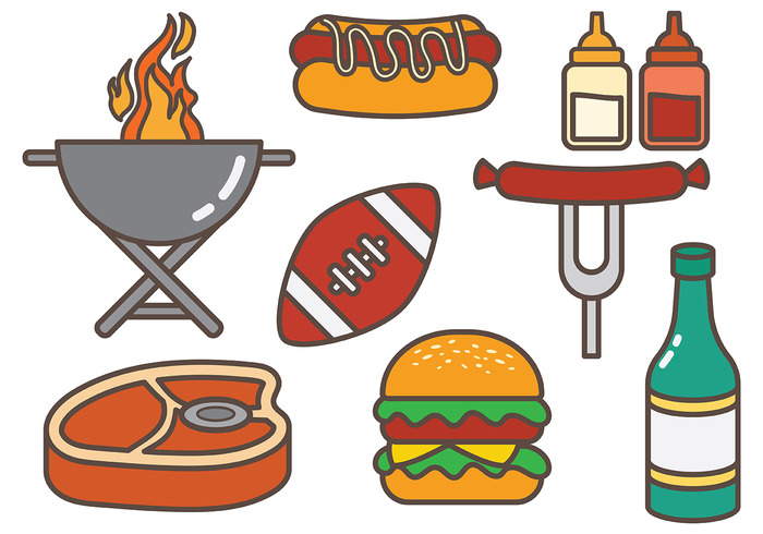 Free Tailgate Food Vector - Download Free Vector Art, Stock ...