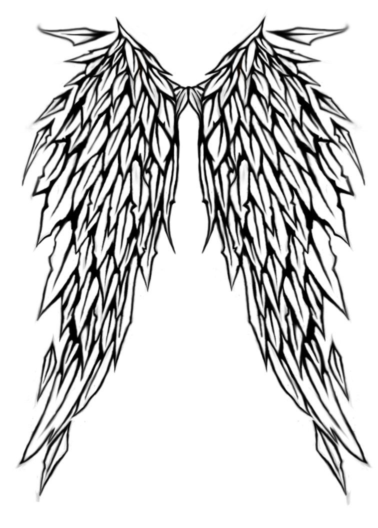 Angel Wing Stencil | Free Download Clip Art | Free Clip Art | on ...