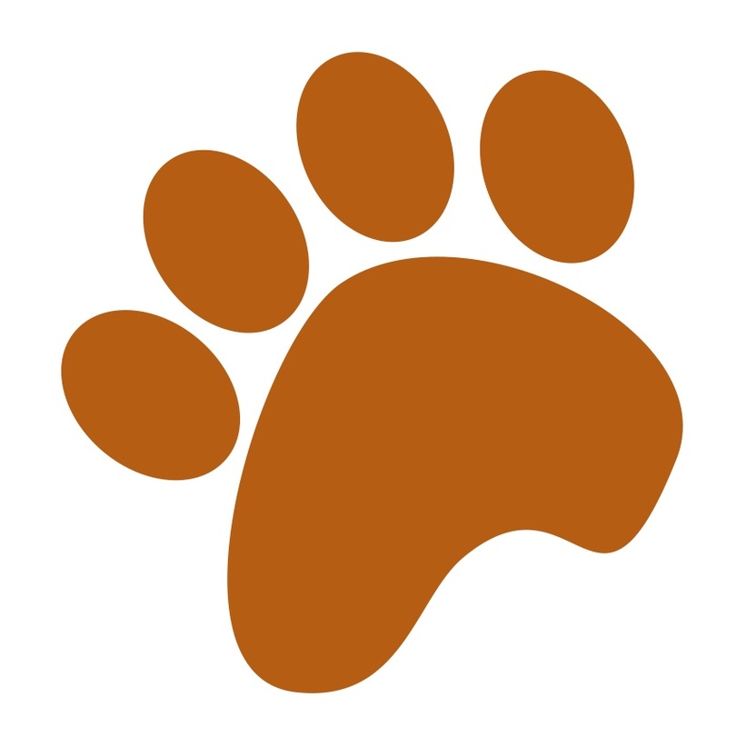 Brown Dog Paw Print Clipart - Free to use Clip Art Resource