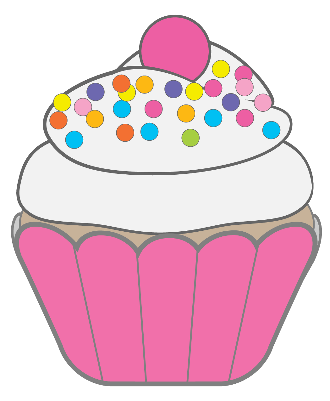 Happy birthday cupcake images clipart