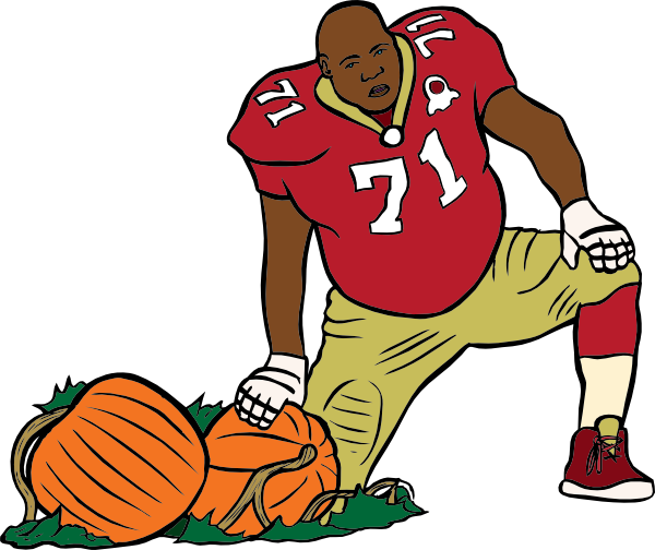 Cartoon Football Players Clipart