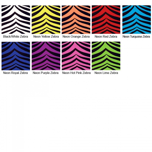 Neon Zebra Cheer Bow