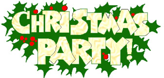 Christmas party banner clipart