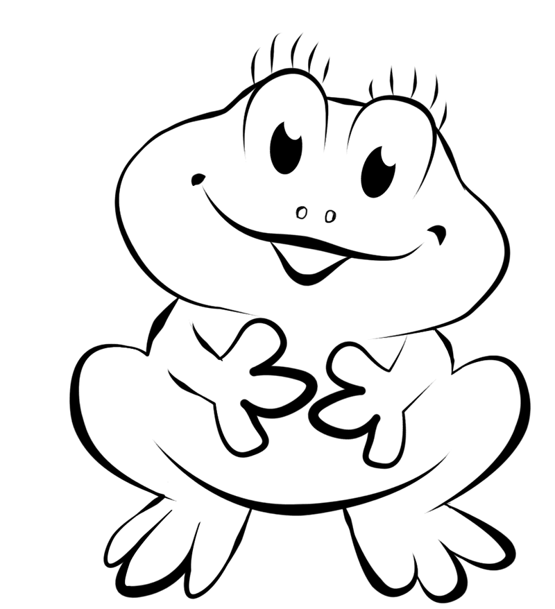 Free Printable Frog Coloring Pages For Kids in Frog Coloring Pages ...