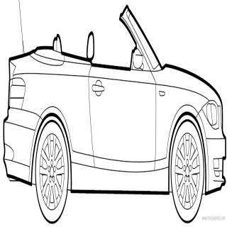 Cars Drawings Bmw Bmw 1 Series Cabrio E88 - BMWCase - BMW Car And
