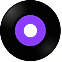 45 Record Album - vector Clip Art