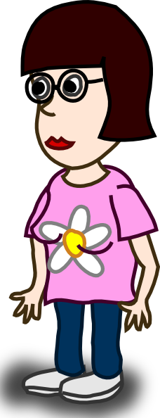 Cartoon People Girls Clipart