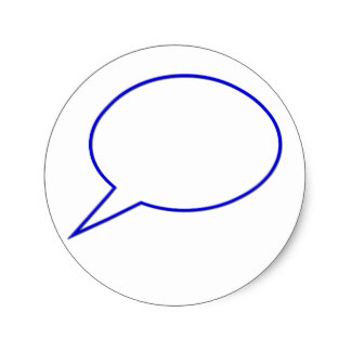 Speech Bubble Stickers | Zazzle