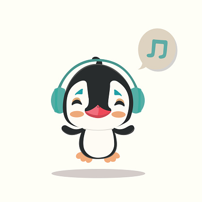 Cartoon Of Cute Penguin Love Clip Art, Vector Images ...