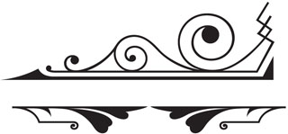 Fancy scroll clip art