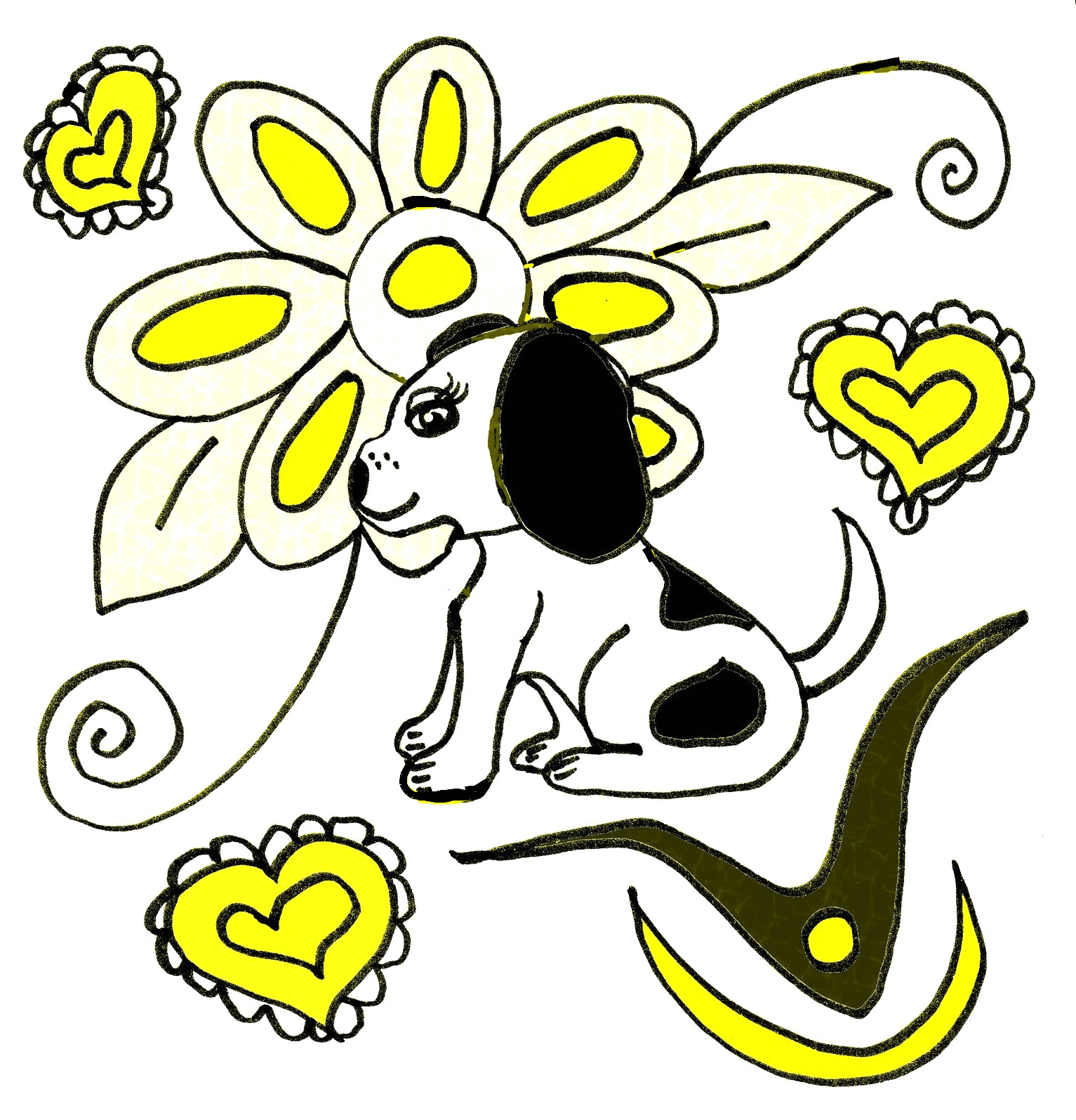 Christian Images In My Treasure Box: Home Drawn- Cute Dog Clipart