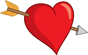 Heart With Arrow Clip Art - ClipArt Best