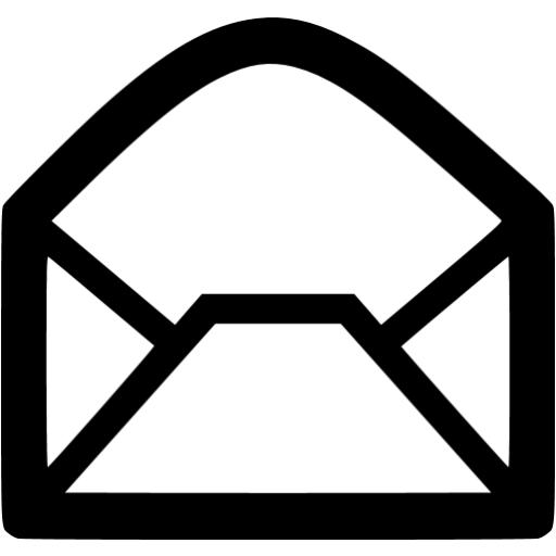 Black email icon - Free black email icons