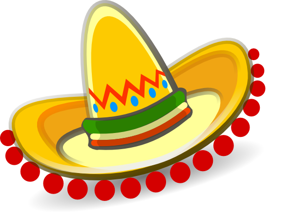 Sombrero Mexican Hat Clip Art - vector clip art ...