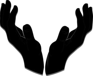 Open hand clipart png