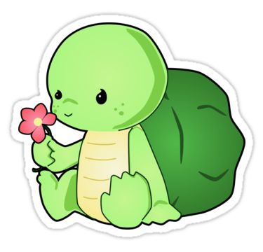 Cute Baby Turtle Vector Drawing" Stickers by LyddieDoodles | Redbubble