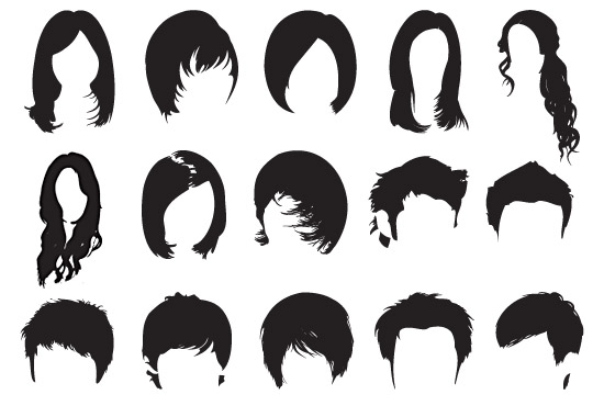 15 Male & Female Hair Brushes (Photoshop)| Graphic Hive