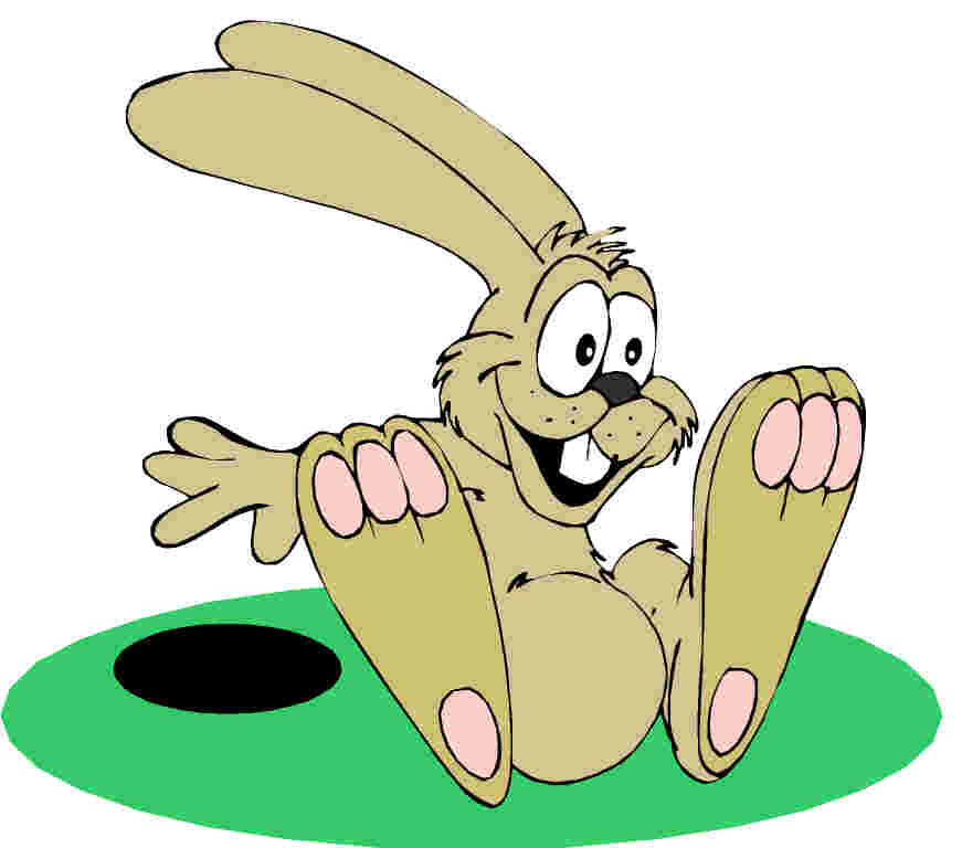 Bunny hole clipart